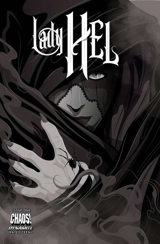 LADY HEL #1 CVR G 1:10 COPY INCV MAINE B&W - Comicbookeroo