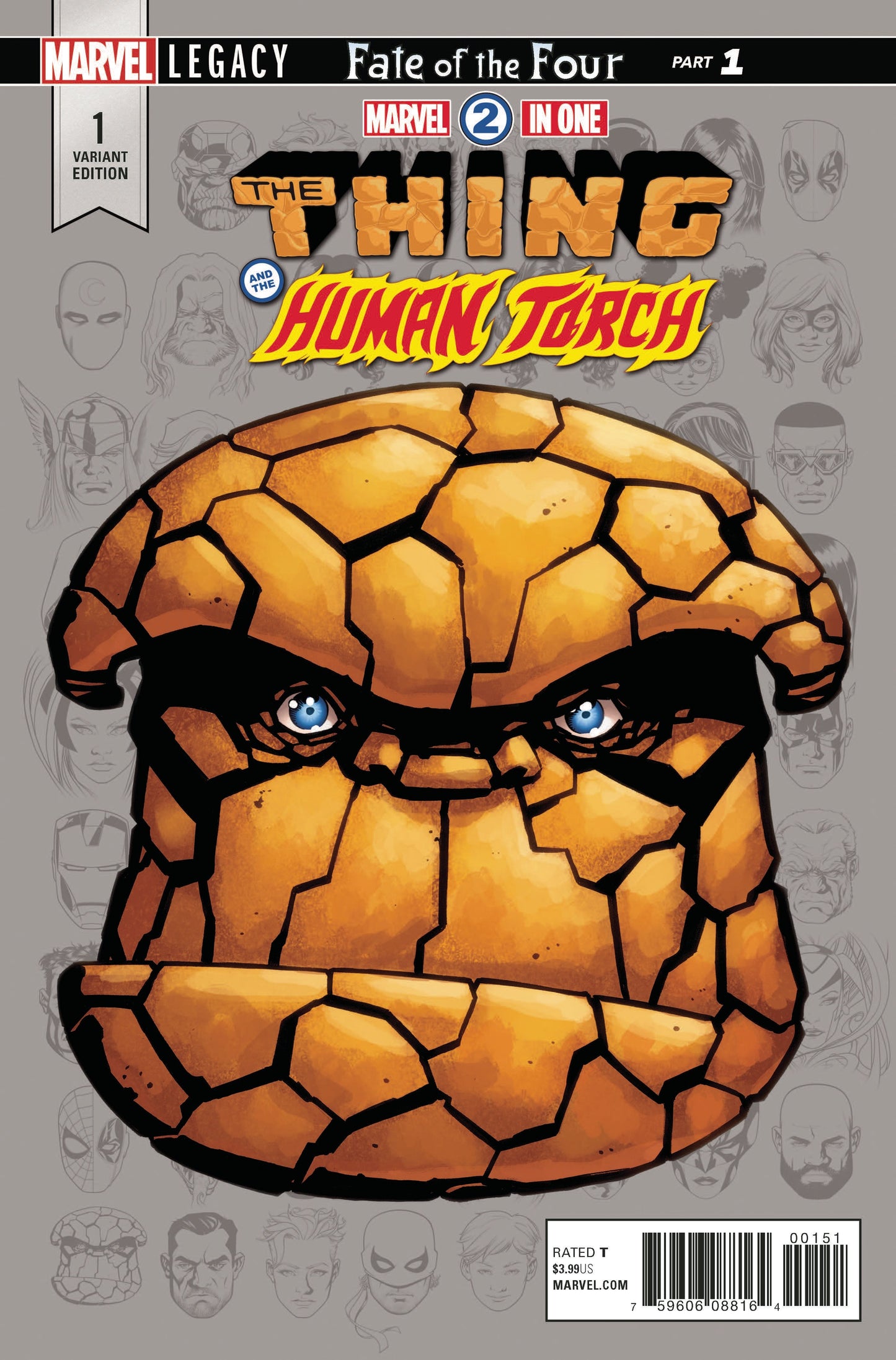 MARVEL TWO-IN-ONE #1 1:10 MCKONE LEGACY HEADSHOT INCV LEG - Comicbookeroo