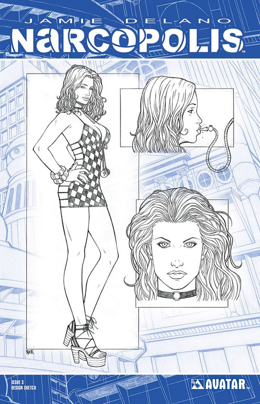 NARCOPOLIS #3 DESIGN SKETCH VAR (MR) - Comicbookeroo