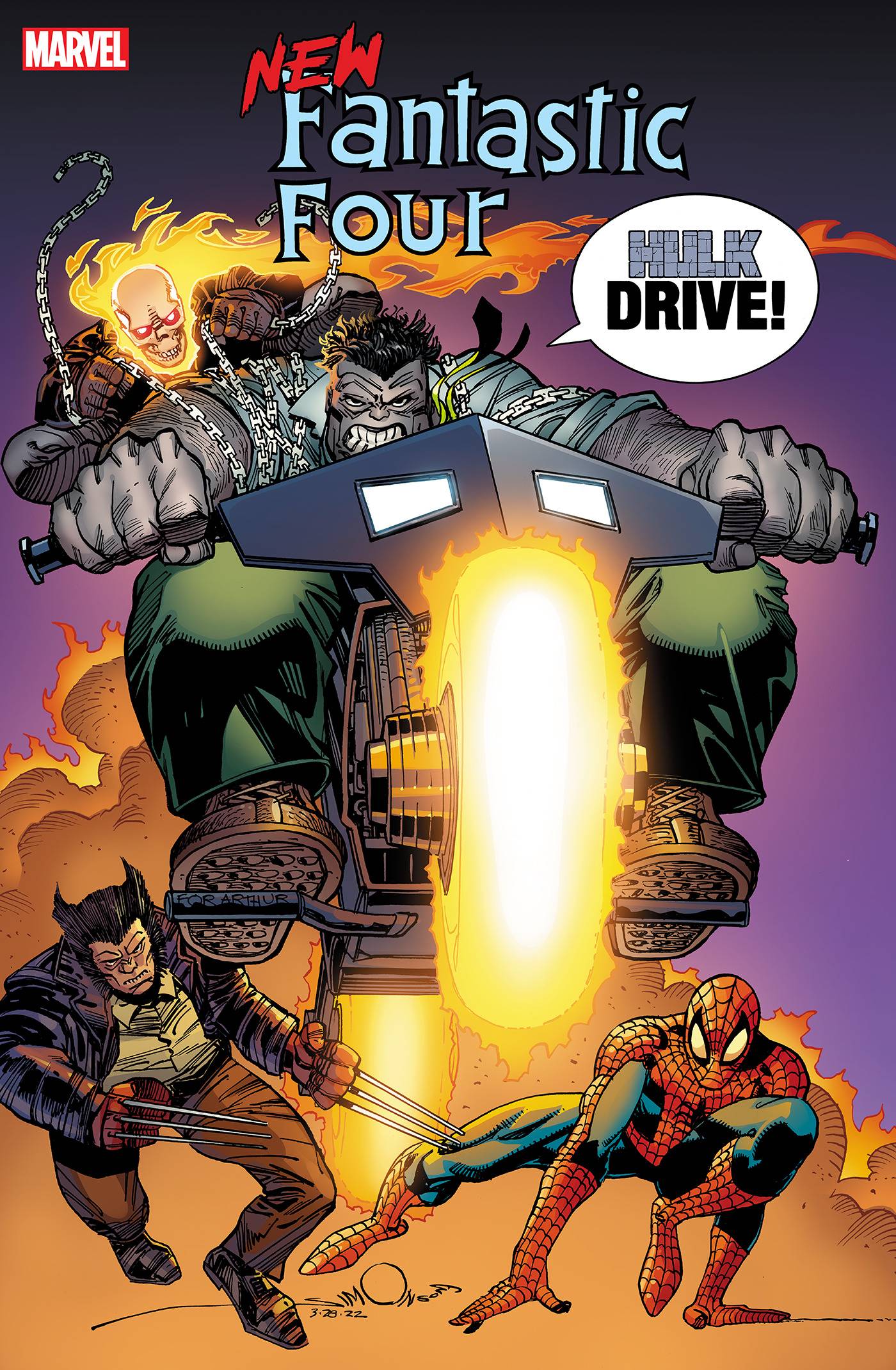 NEW FANTASTIC FOUR #1 (OF 5) SIMONSON VAR 1:25 INCV - Comicbookeroo