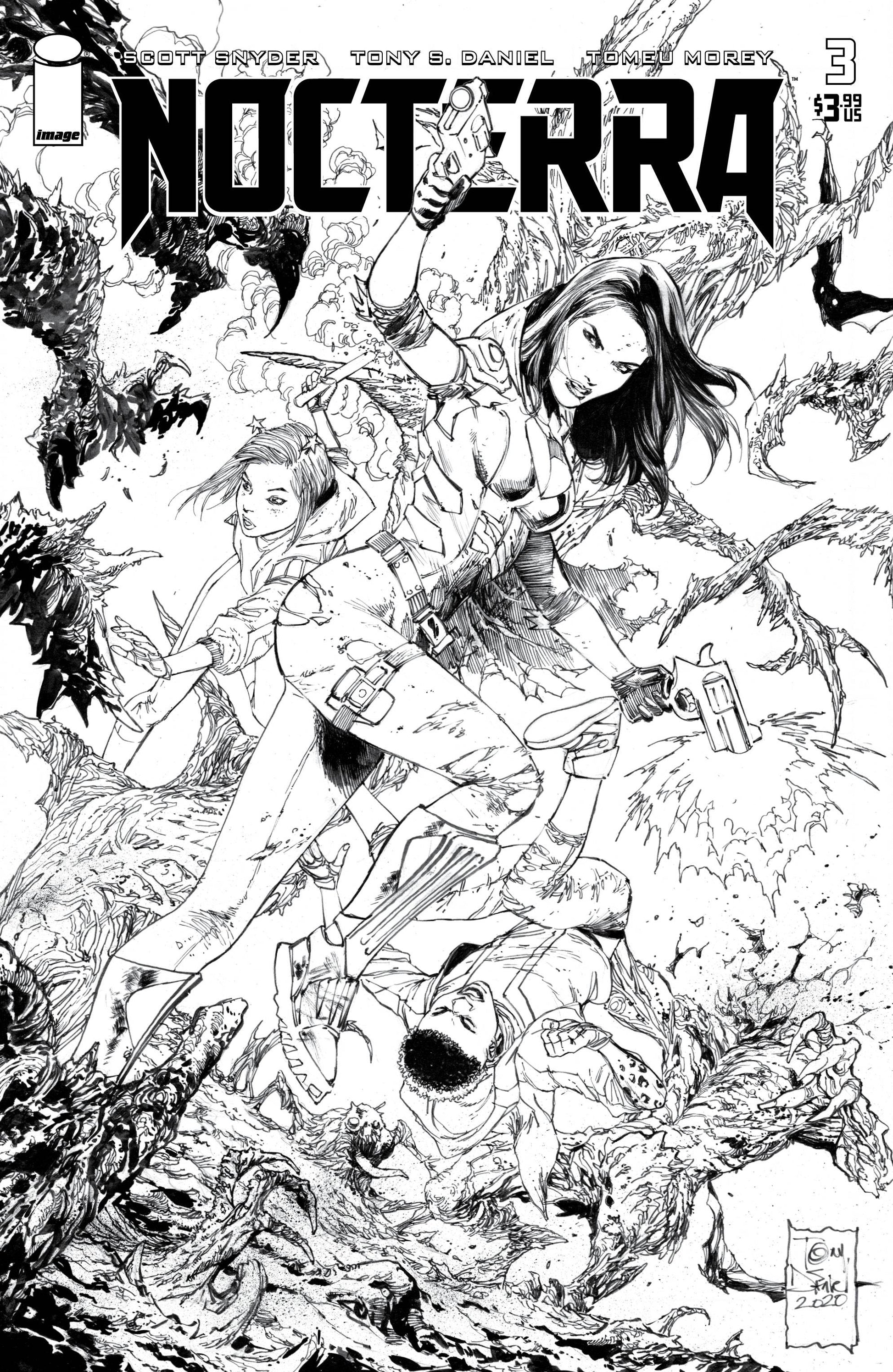 NOCTERRA #3 CVR D 1:10 INCV DANIEL B&W (MR) - Comicbookeroo