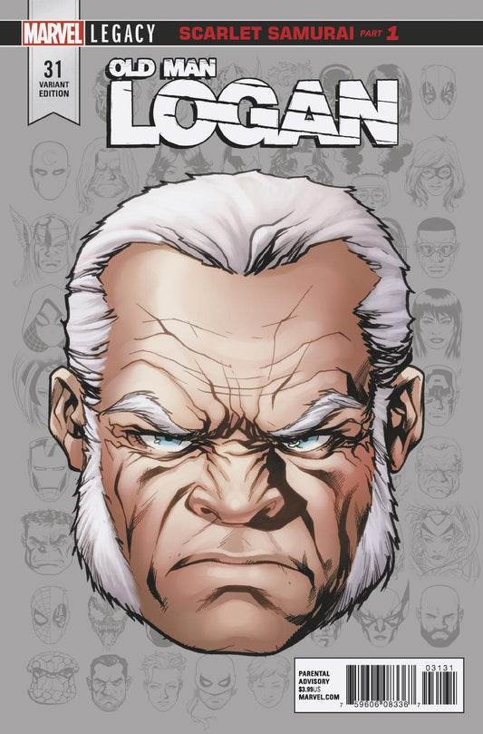 OLD MAN LOGAN #31 1:10 MCKONE LEGACY HEADSHOT INCV LEG - Comicbookeroo