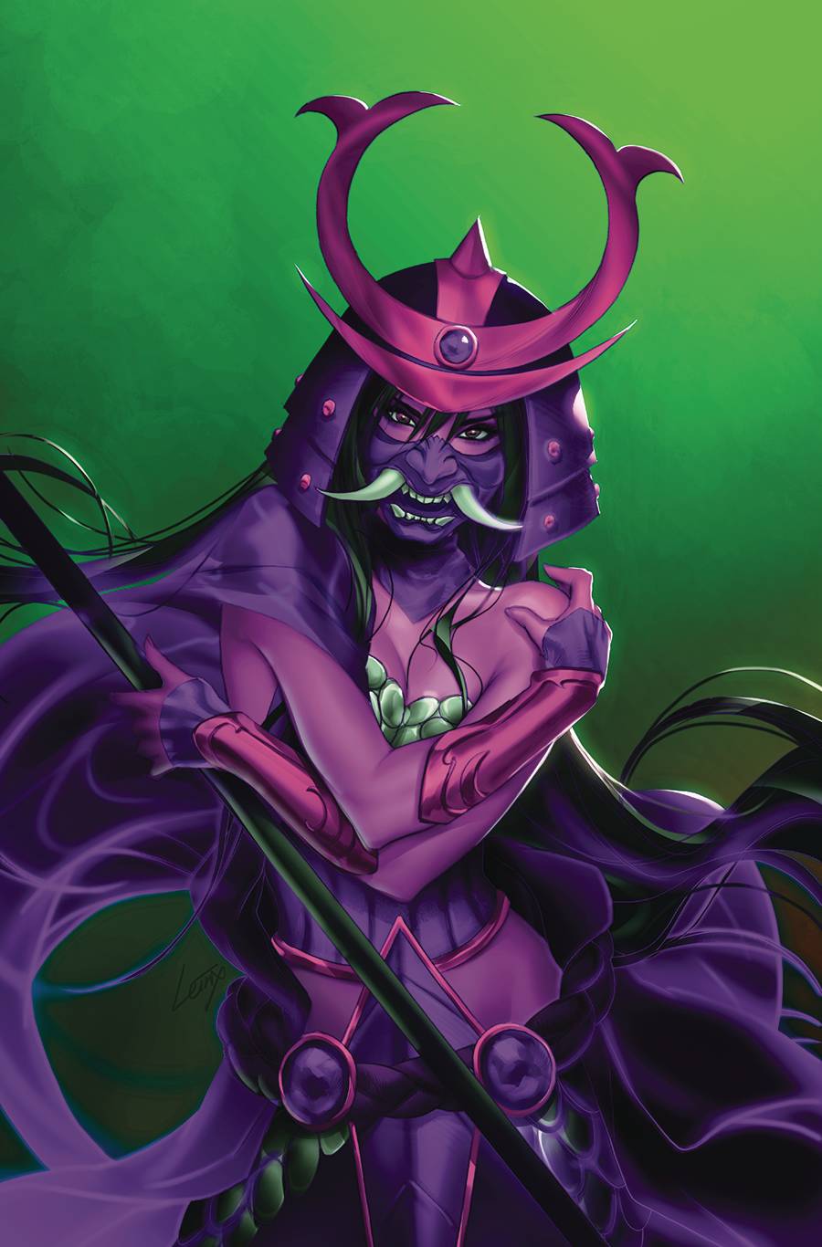 SAMURAI SONJA #4 CVR M 1:7 FOC INCV LEIRIX ULTRAVIOLET VIRGIN - Comicbookeroo