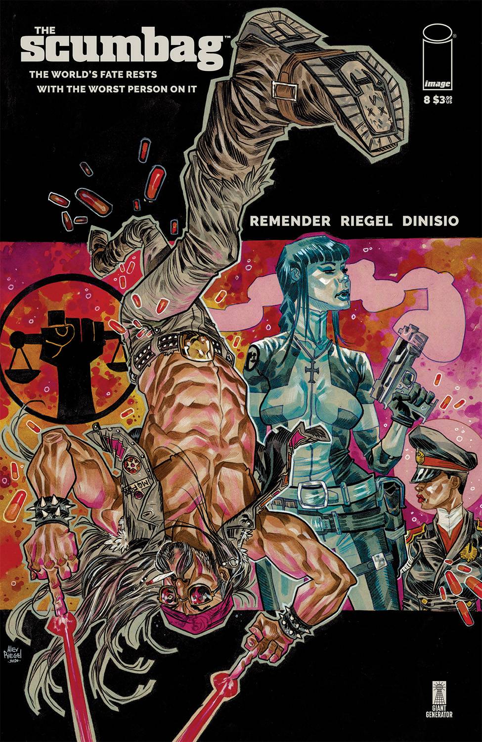SCUMBAG #8 CVR A RIEGEL & DINISIO (MR) - Comicbookeroo