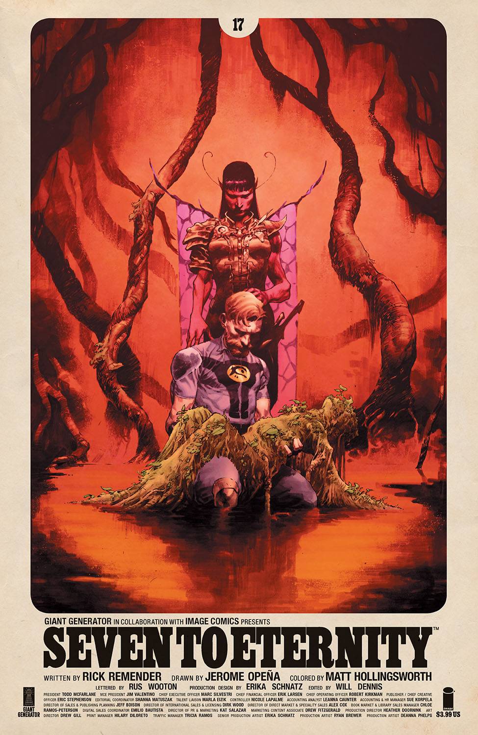 SEVEN TO ETERNITY #17 CVR A OPENA & HOLLINGSWORTH - Comicbookeroo