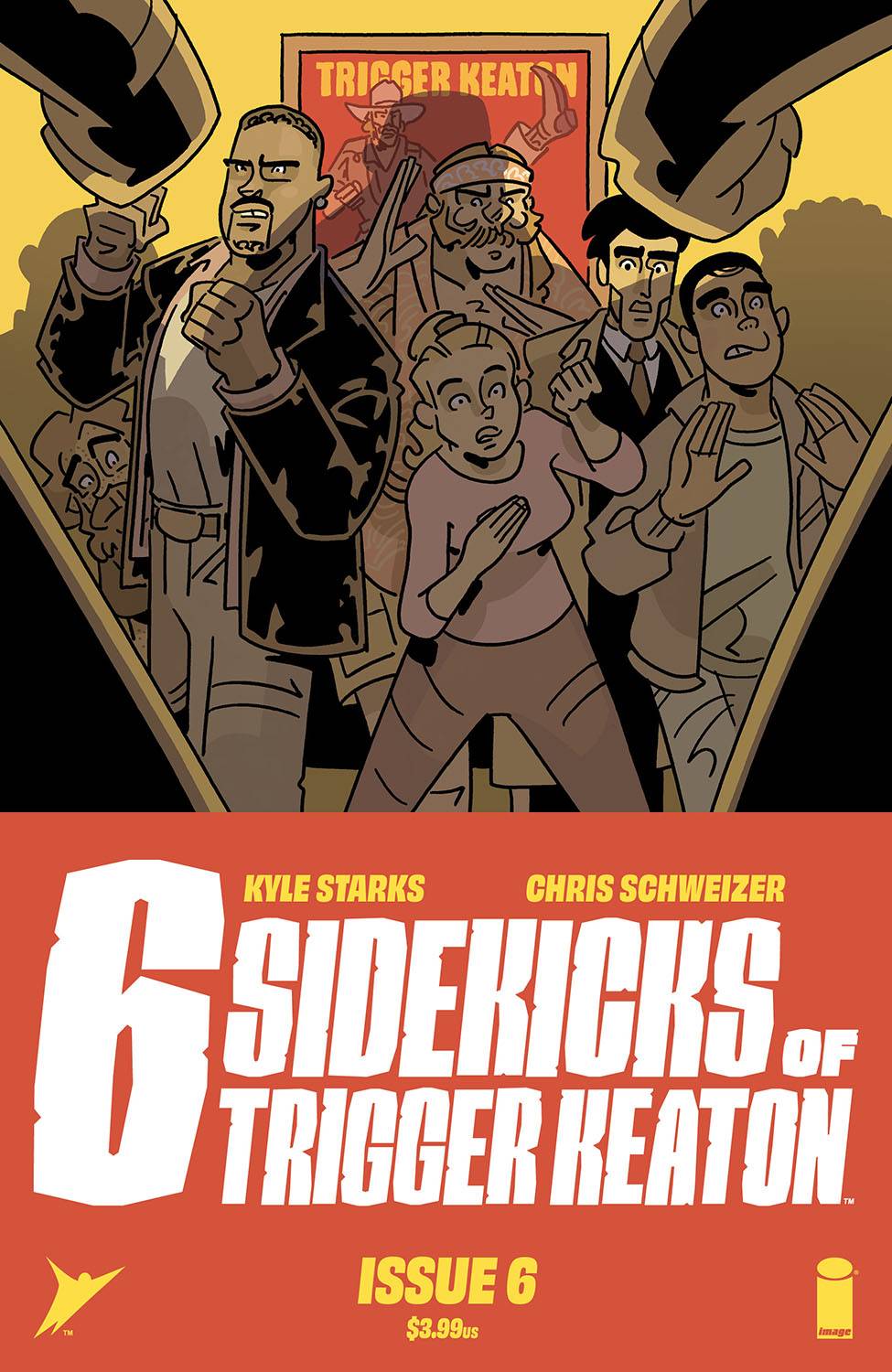 SIX SIDEKICKS OF TRIGGER KEATON #6 CVR A SCHWEIZER (MR) - Comicbookeroo
