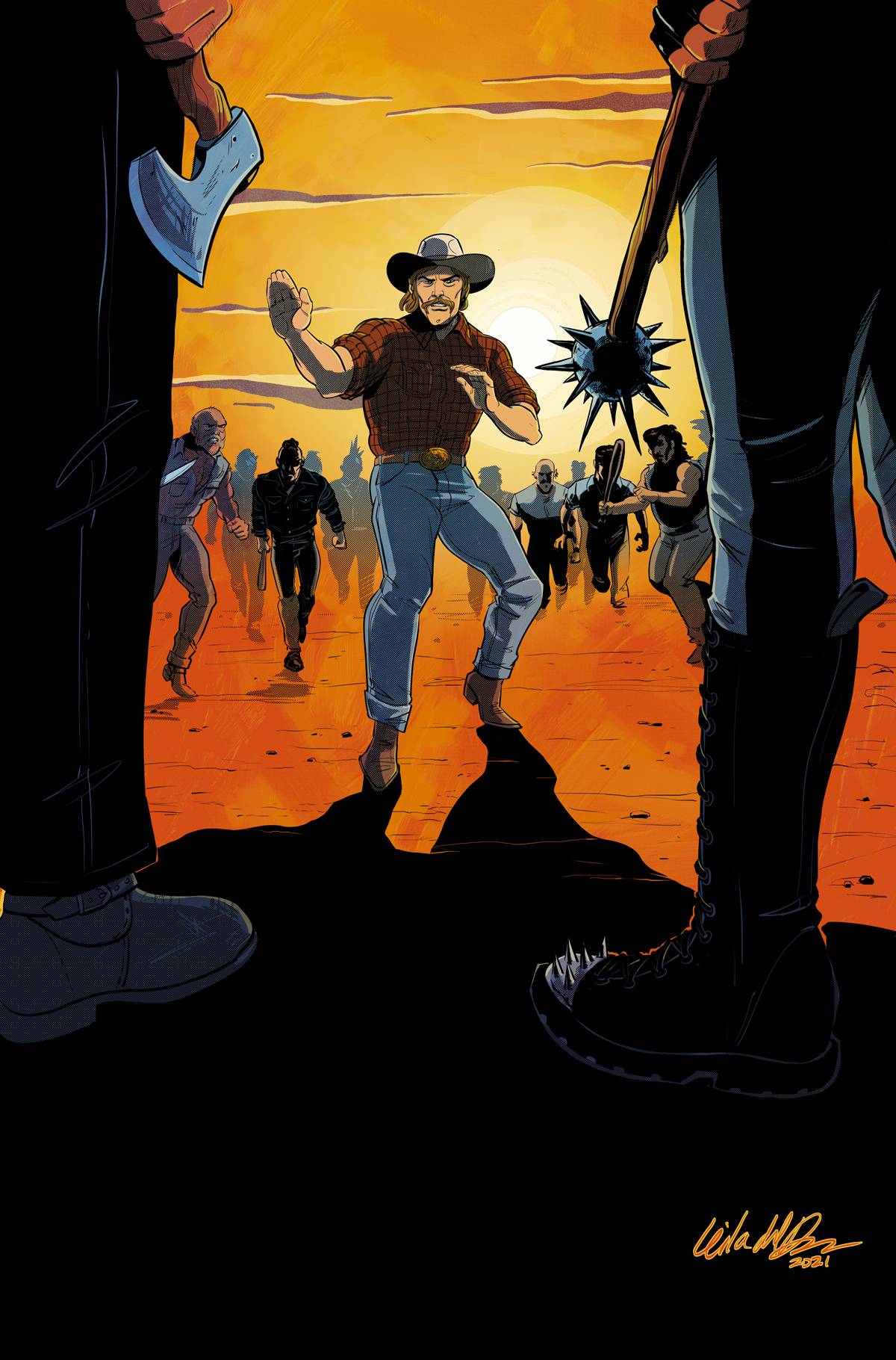 SIX SIDEKICKS OF TRIGGER KEATON #6 CVR B DEL DUCA (MR) - Comicbookeroo