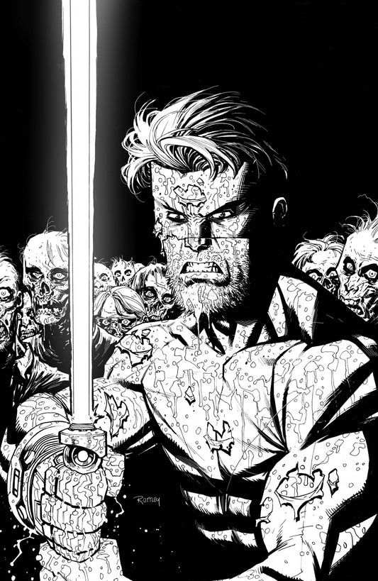 SKYBOUND X #1 CVR I 1:25 INCV B&W OTTLEY (MR) - Comicbookeroo