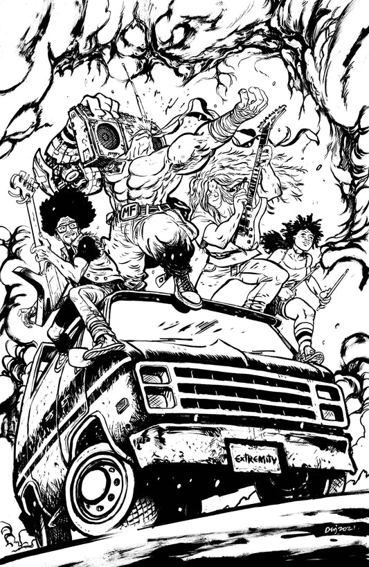 SKYBOUND X #3 CVR G 1:10 INCV B&W JOHNSON (MR) - Comicbookeroo