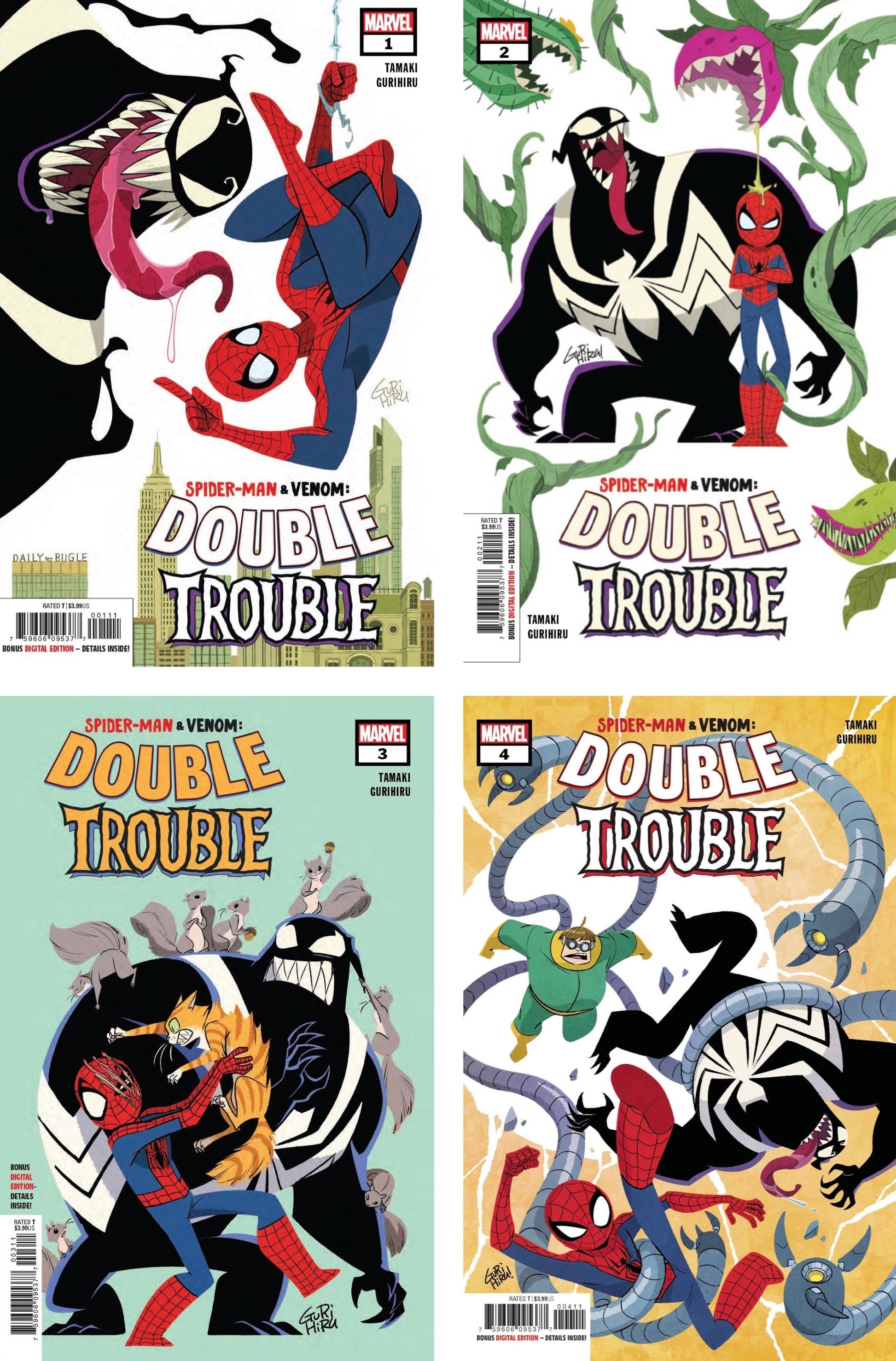SPIDER-MAN & VENOM DOUBLE TROUBLE #1-4 Bundle - Comicbookeroo