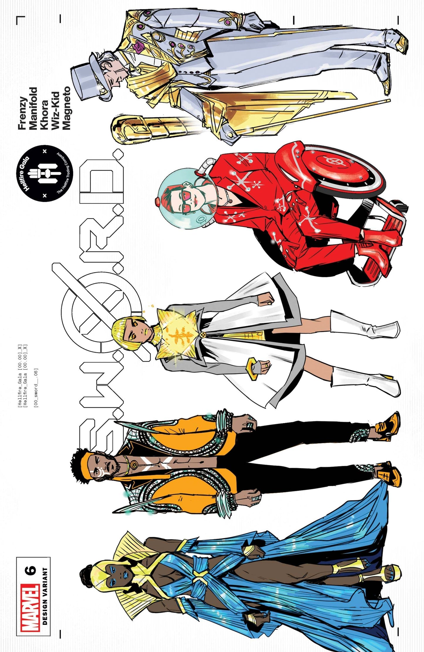 SWORD #6 SCHITI CHARACTER DESIGN VAR GALA - Comicbookeroo
