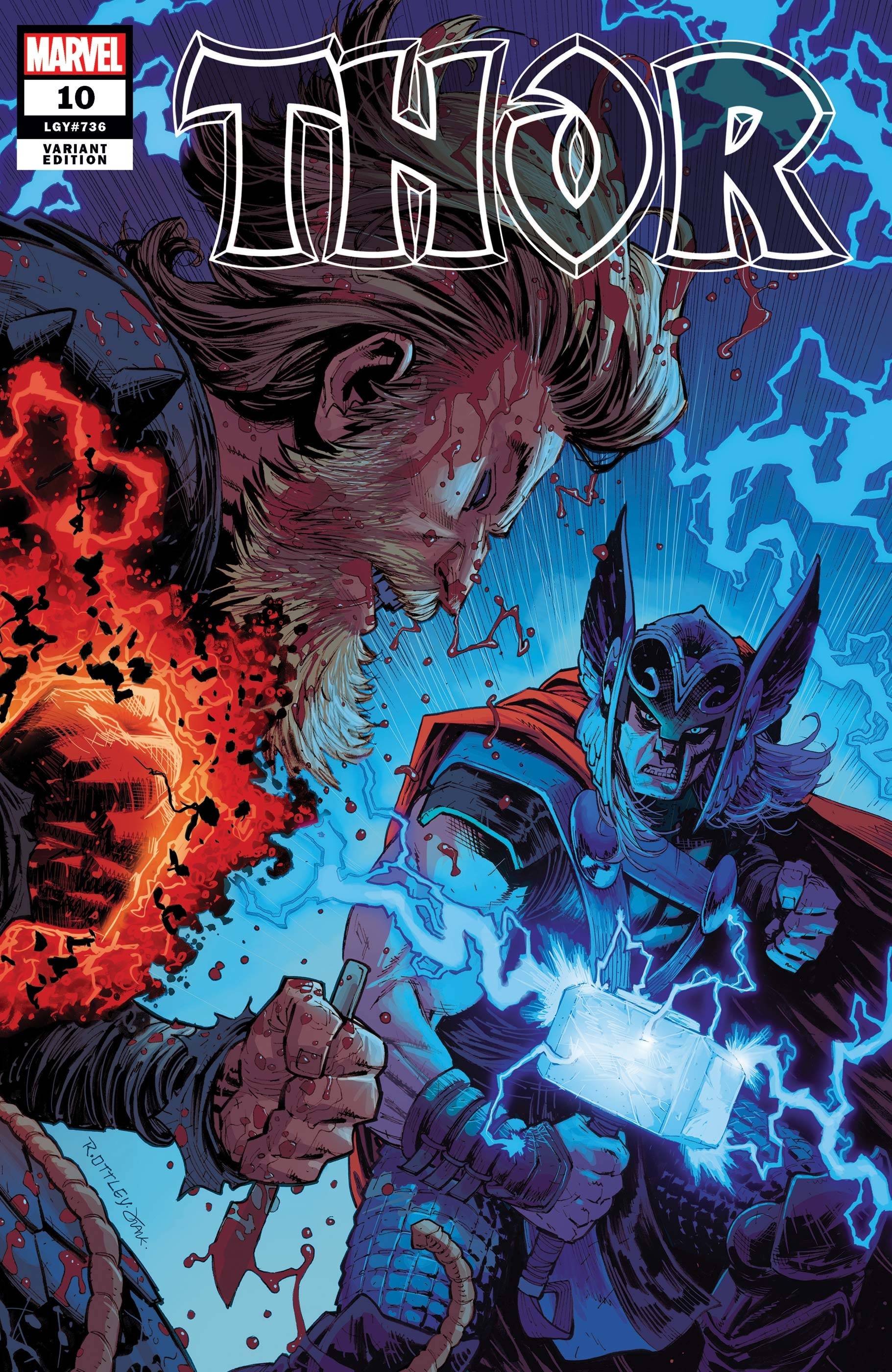 THOR #10 OTTLEY VAR 1:50 INCV - Comicbookeroo