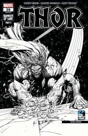 THOR #26 2ND PTG 1:10 INCV FRANK SKETCH VAR - Comicbookeroo
