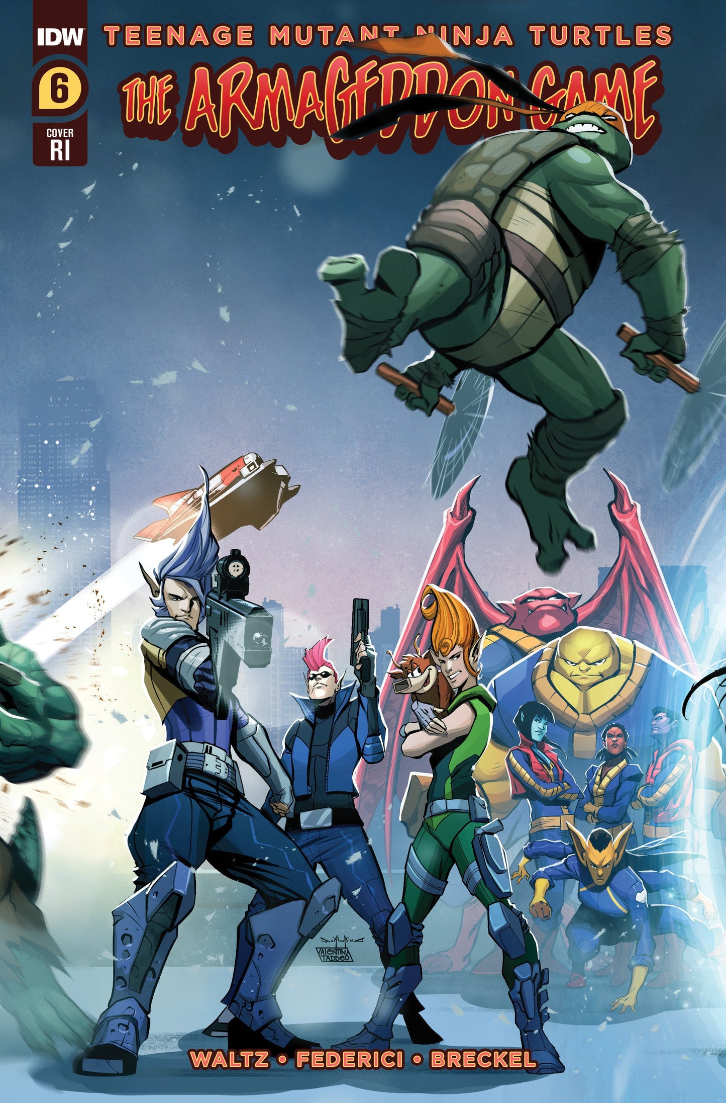 TMNT ARMAGEDDON GAME #6 CVR D 1:10 INCV QUALANO - Comicbookeroo