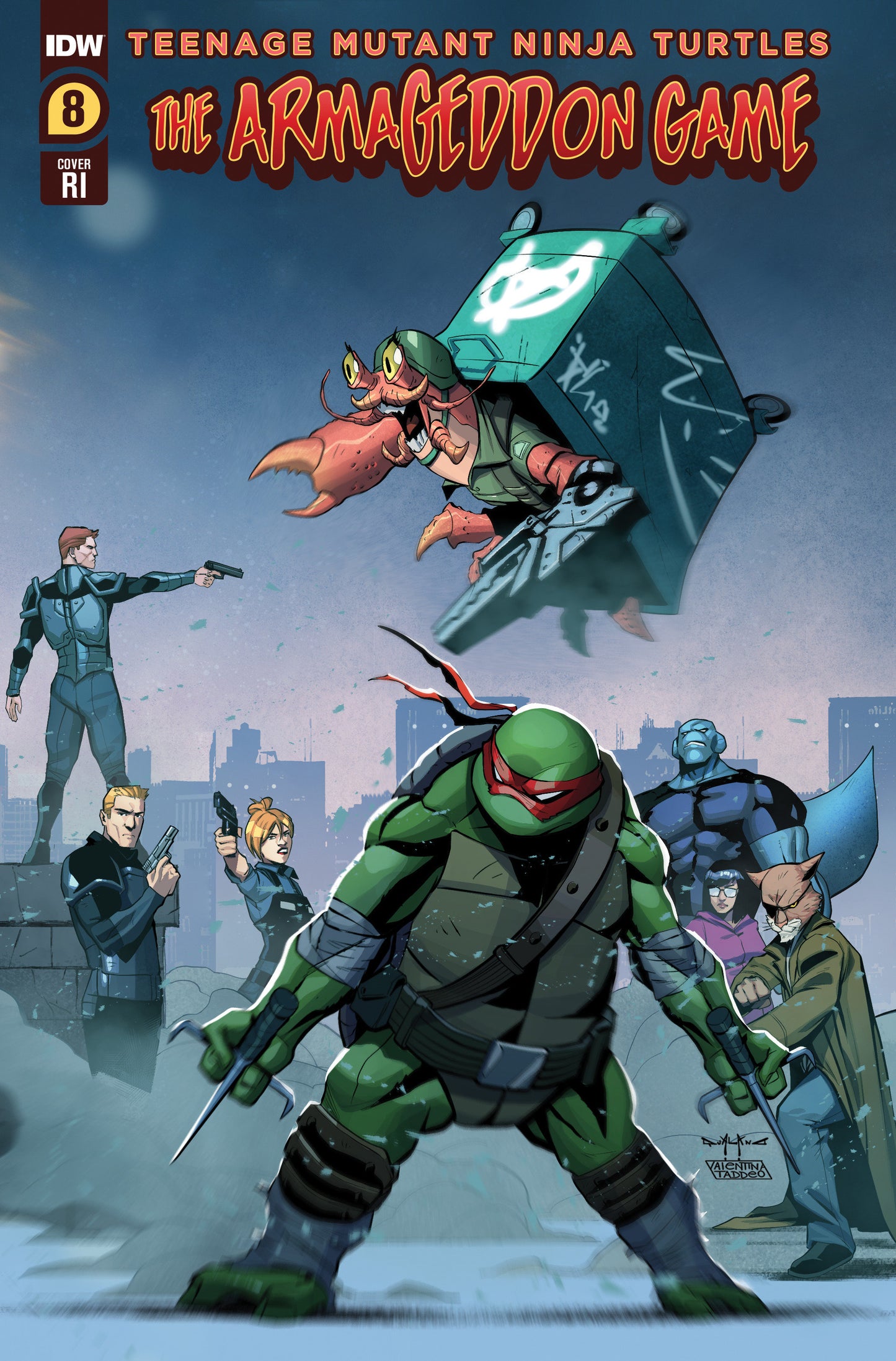 TMNT ARMAGEDDON GAME #8 CVR D 1:10 INCV QUALANO - Comicbookeroo