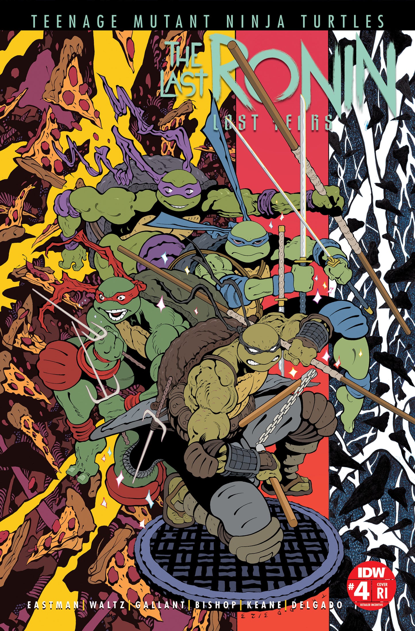 TMNT LAST RONIN LOST YEARS #4 CVR D 1:25 INCV MOORE - Comicbookeroo
