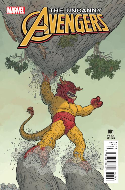 UNCANNY AVENGERS (2015) #1 1:10 DARROW KIRBY MONSTER INCV - Comicbookeroo